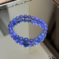 Natural tanzanite beaded bracelet